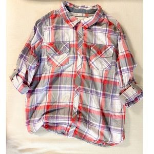 Arizona Plaid Button Up XXL